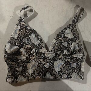 Old Navy Floral Bikini Top with High Waisted Bottoms
